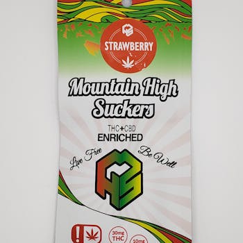 Mountain High Suckers - 30mg THC & 3mg CBD - Strawberry